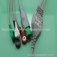 Hellige ecg cable and leadwires