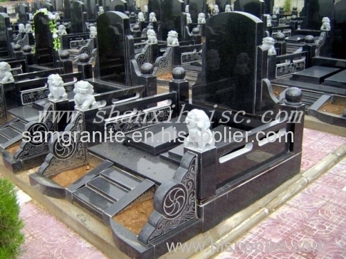 All kinds of Shanxi black granite G1405 tombstone