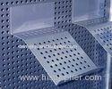 Shop Display accessories sheet metal Material Shelf / Shelving for pegboard Chrome finish