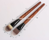 No Logo Wood Handle Synthttic Makeup Brushes Foundation Brushes