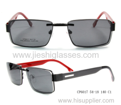 Stainless Steel Optical Frame With Clip On Sunglasses For Unisex