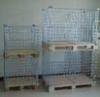 Supermarket Chrome Wire Display Baskets with Square Base for Gridwall