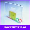 clear a4 pvc zipper documents bag
