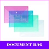 color a4 pp documents bag with button lock