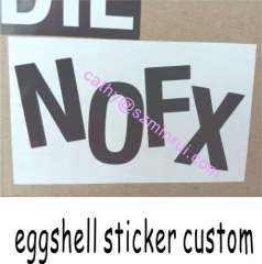Make self adhesive dstructible vinyl alphabet letter stickers
