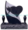 Best welcomed Shanxi black granite G1401 tombstone