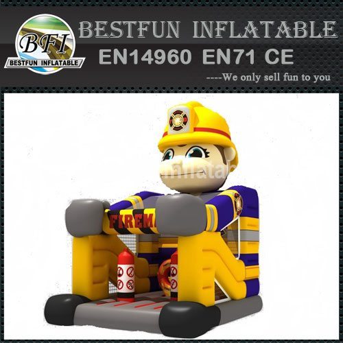 Fireman foot inflatable bouncer