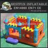 Inflatable bouncy castle inflatable fortress
