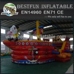 PVC cheap giant inflatable pirate ship bounce