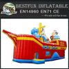 Wholesale commercial inflatable pirate ship bounce house