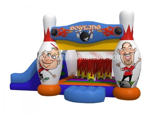 Bowling theme inflatable combo