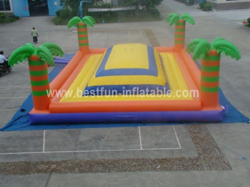 Inflatable jungle palm bouncer