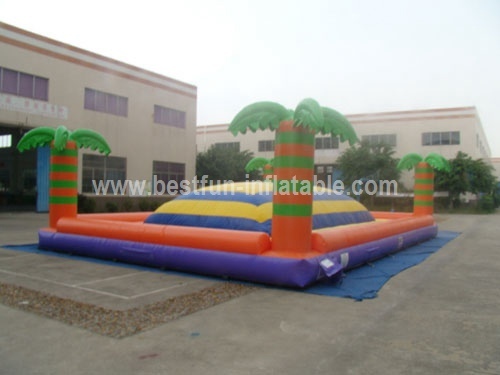 Inflatable jungle palm bouncer