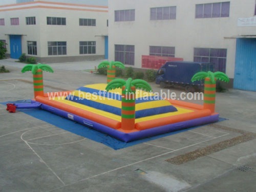 Inflatable jungle palm bouncer