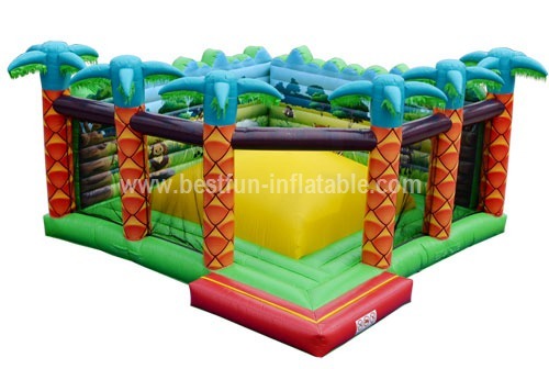 Inflatable rainforest jungle bouncer
