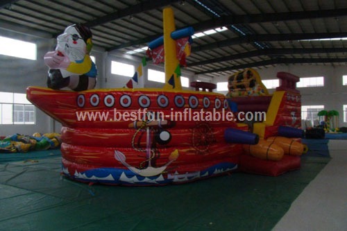 PVC cheap giant inflatable pirate ship bounce