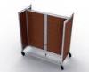 Six Sides Shop Display Stands Metal And Wood With Adjustable Shelves