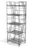 Foldable Wire Beverage Wine Drink Bottle Retail Display Racks with 5 adjustable shelves