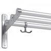Chrome Finish Metal Double Wire Pegboard Display Rack Hooks for Shopping Mall