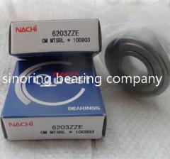 Nachi deep groove ball bearing 17*40*12mm
