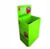 Green 1 Meter Height Store Cardboard Dump Bins For Retail With 4c Printing