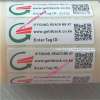 Security tamper proof barcode stickers label in roll
