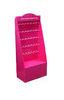 Five Rows Cardboard Hook Display / Retail Display Stand With Dembossing