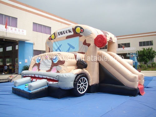 Inflatable Military Car Combo Ride