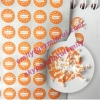 Custom Self Sticking Orange Warranty VOID Seal Stickers For Fix or Warranty Seal Use