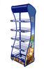 Adjustable Single Sided Supermarket Floor Standing Potato Chips wire Metal Display Rack