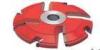 Red Double face T.C.T panel raising carbide shaper cutters with finished sandblast