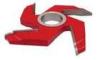 4 Teeth red double face T.C.T panel raising 45#carbon steel shaper cutters