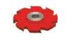 Red painted 8 Teeth TCT 3PCS adjustable grooving shaper cutters for door profile making