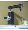 Square Ceramic Brass Basin 1 Hole Tap Faucet With Bake Lacquer Surface For Hotel