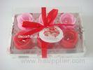 Romatic rose flower candle set for valentine's day