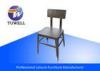 Armless Heavy Duty Ergonomics Steel Dining Chairs With Welding Structure