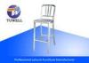 Heavy Duty Modern Brushed Aluminum Emeco Navy Salem Cafe Bar Chair Barstool