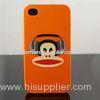 Paul Frank Pattern Colorful Silicon Phone Case For iphone 4 / 4s With Customized Logo