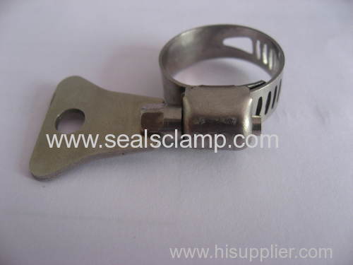 American type stainless steel hose clams with handle