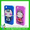 Logo can be screen printed non-toxic cell phone silicone cases with different designs