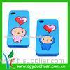 Eco-friendly non-stick good touching feeling lovely Cell Phone Silicone Cases for iphone