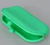 Green jellybag hasp cosmetic Coin handbag Silicone Coin Purse