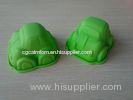 Portable Green Silicone Cake Mould / Silicone Bakeware Pan Car Shaped for Oven