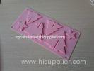 Flexible Pink Silicone Chocolate Mould / Silicone Candy Molds Christmas Tree Shaped