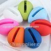 Egg Shape Horn Stand Amplifier Speaker Cell Phone Silicone Cases for iphone 4 4S