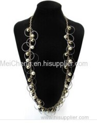 European style sweater loop necklace
