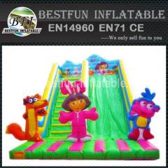 Giant outdoor inflatable slide