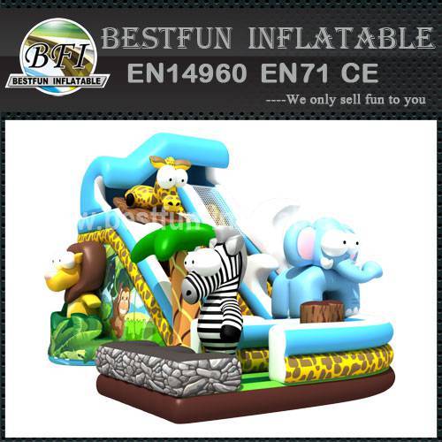 Large inflatable Africa forest slide