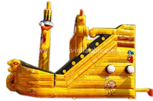 Adult inflatable pirate ship slide