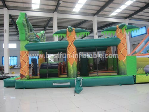 Animal inflatable safari slide